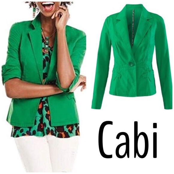 CAbi Jackets & Blazers - Cabi Blazer Verde Jacket Green Career Office Sz M